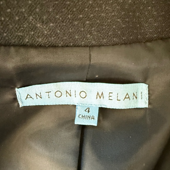ANTONIO MELANI Black Fitted Blazer with‎ Shawl Collar - Picture 4 of 8
